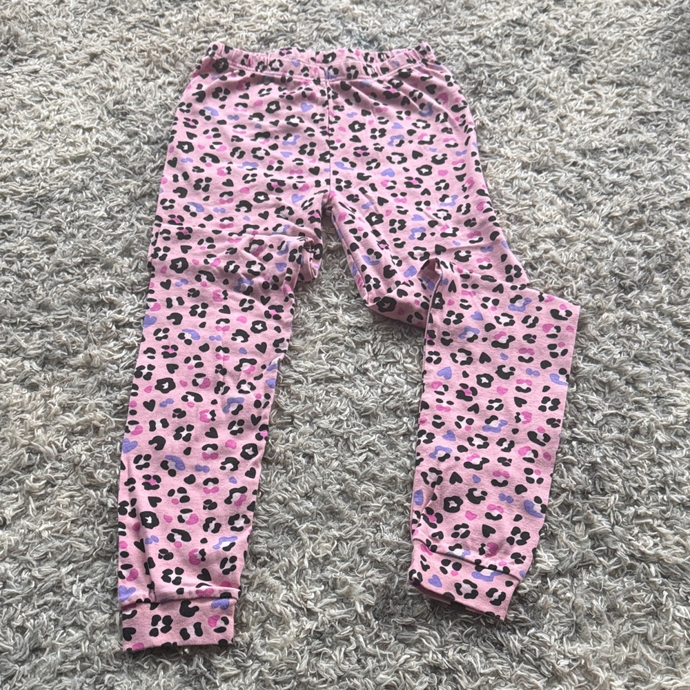 Pink leopard pj pants